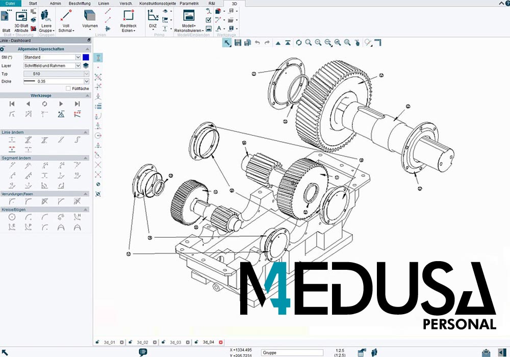 MEDUSA4 Personal est un logiciel CAO qui peut être utilisé par les artisans à un prix abordable