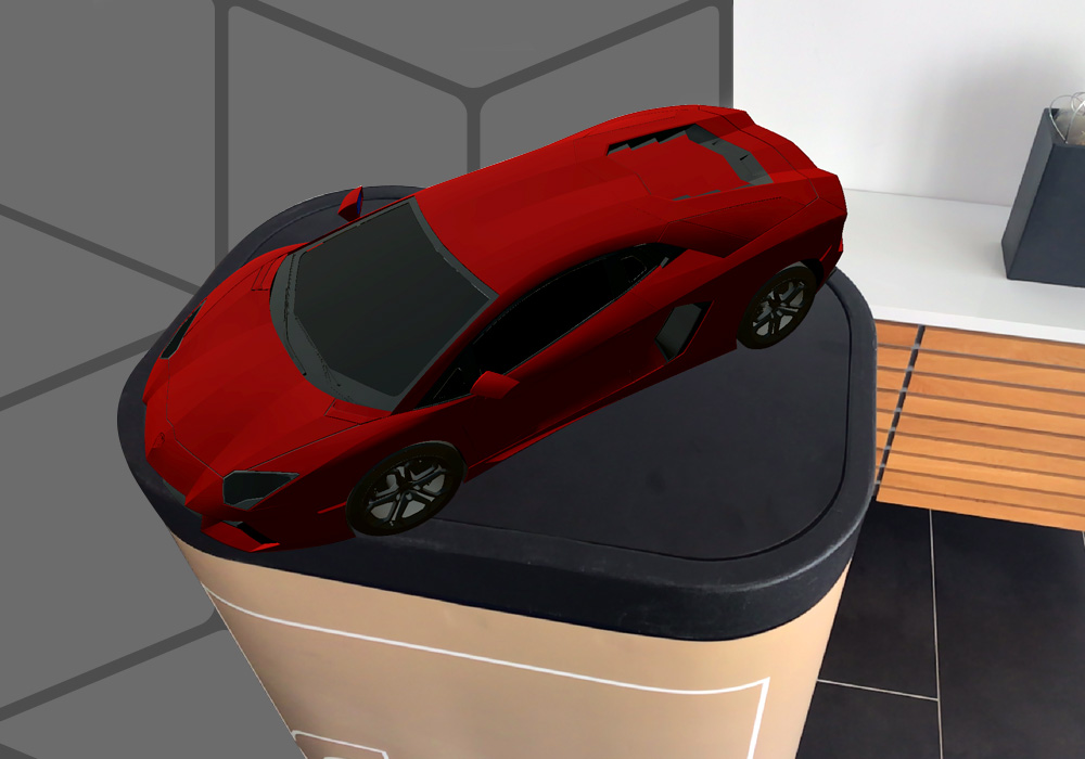 La nouvelle visionneuse RA i4 AUGMENTED REVIEW permet le fondu enchaîné des modèles 3D dans l'environnement réel