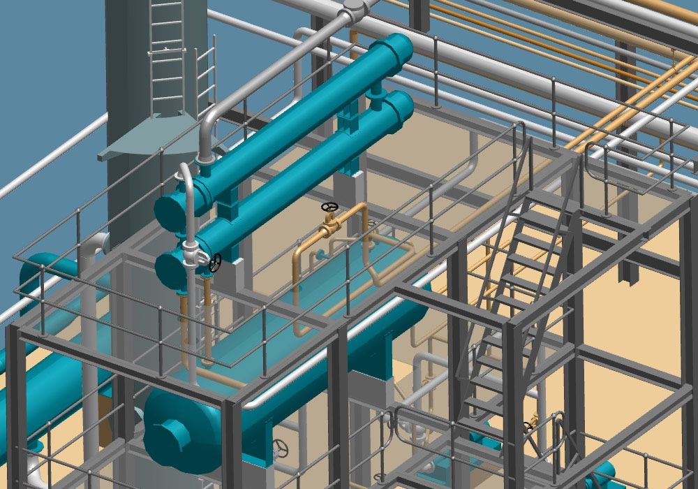 CAO 3D pour la construction d'installations