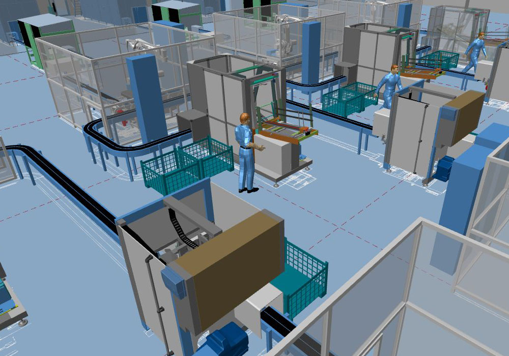 Planification d'usine moderne grâce à l’aménagement industriel 3D