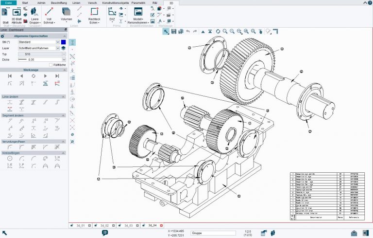 3D Modelle lassen sich in 3D schnell und einfach direkt aus mehreren 2D-Ansichten modellieren.