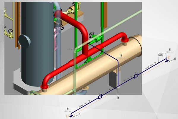 Création automatique d’isométriques de tuyauteries