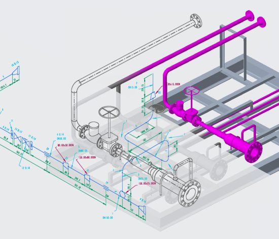 Isometrie für PTC Creo Piping - M4 ISO